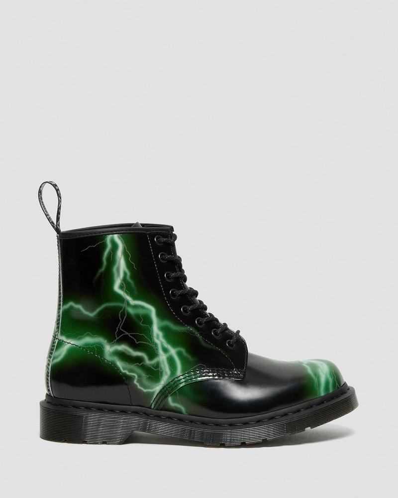 Dr Martens 1460 Flash Smooth Lær Snørestøvletter Dame Svarte | Norge 611MQZ